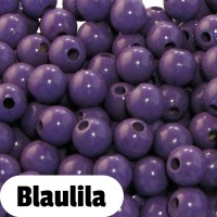 Holzperlen 10mm blaulila